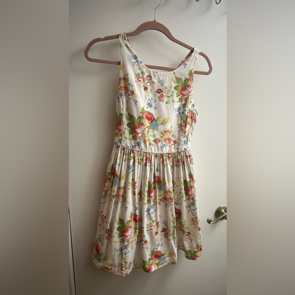 Ralph Lauren girls size 14 Floral  Dress - vintage stunning dress.